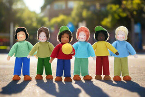 Handmade Brother Doll by Ambrosius – Eco-Friendly Wool Felt Waldorf Toy from Eco Flower Fairies LLC