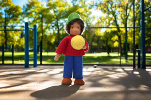 Handmade Brother Doll by Ambrosius – Eco-Friendly Wool Felt Waldorf Toy from Eco Flower Fairies LLC