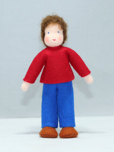Handmade Brother Doll by Ambrosius – Eco-Friendly Wool Felt Waldorf Toy from Eco Flower Fairies LLC