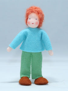 Handmade Brother Doll by Ambrosius – Eco-Friendly Wool Felt Waldorf Toy from Eco Flower Fairies LLC