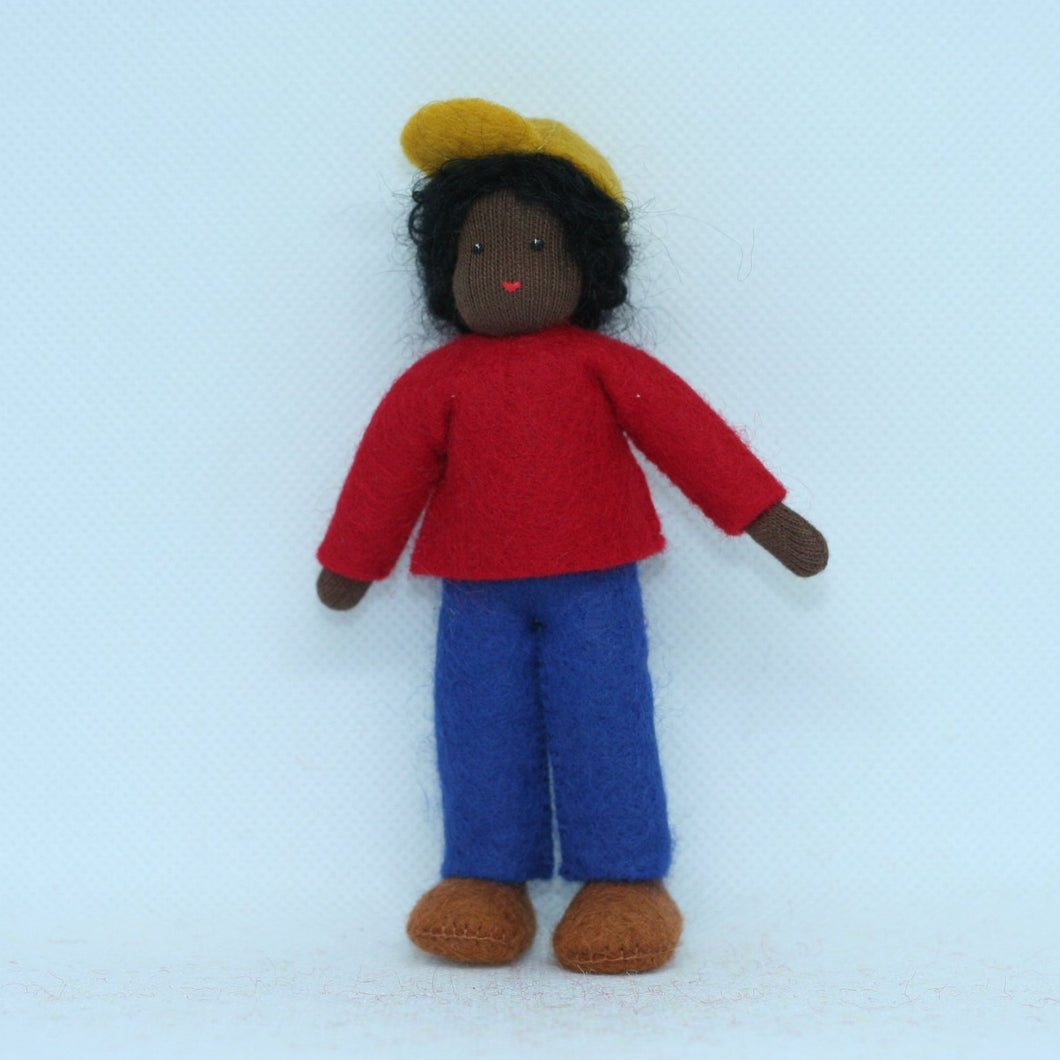 Handmade Brother Doll by Ambrosius – Eco-Friendly Wool Felt Waldorf Toy from Eco Flower Fairies LLC