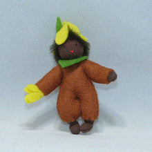 Forsythia Baby (2.5" miniature bendable felt doll)