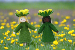 Handmade Buttercup Fairy Doll by Ambrosius – Eco-Friendly Wool Felt Waldorf Toy from Eco Flower Fairies LLC