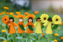 Handmade Calendula Fairy Doll by Ambrosius – Eco-Friendly Wool Felt Waldorf Toy from Eco Flower Fairies LLC