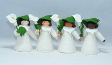 Calla Lily Fairy Doll – 3.5” Handmade Felt Waldorf Decoration by Ambrosius