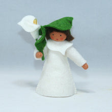 Handmade Calla Lily Fairy Doll by Ambrosius – Eco-Friendly Wool Felt Waldorf Toy from Eco Flower Fairies LLC