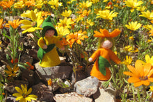 Handmade Cape Marigold Lily Fairy Doll by Ambrosius – Eco-Friendly Wool Felt Waldorf Toy from Eco Flower Fairies LLC