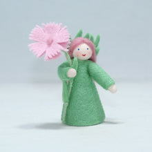 Handmade Carnation Fairy Doll by Ambrosius – Eco-Friendly Wool Felt Waldorf Toy from Eco Flower Fairies LLC