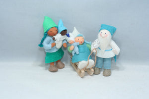 Handmade Cave Gnome Doll by Ambrosius – Eco-Friendly Wool Felt Waldorf Toy from Eco Flower Fairies LLC