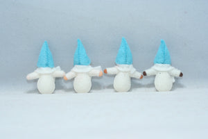 Gnome World - Cave Gnome Family Doll Set – 2.5" & 3” Handmade Felt Waldorf Decorations by Ambrosius