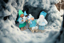 Gnome World - Cave Gnome Family Doll Set – 2.5" & 3” Handmade Felt Waldorf Decorations by Ambrosius