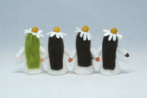 Chamomile Fairy Doll – 2.5” Handmade Felt Waldorf Decoration by Ambrosius