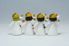 Chamomile Fairy Doll – 2.5” Handmade Felt Waldorf Decoration by Ambrosius