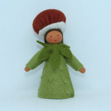 Handmade Chestnut Fairy Doll by Ambrosius – Eco-Friendly Wool Felt Waldorf Toy from Eco Flower Fairies LLC