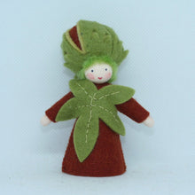 Handmade Chestnut Fairy Doll by Ambrosius – Eco-Friendly Wool Felt Waldorf Toy from Eco Flower Fairies LLC