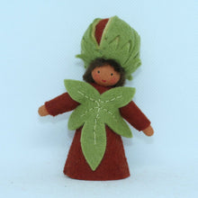 Handmade Chestnut Fairy Doll by Ambrosius – Eco-Friendly Wool Felt Waldorf Toy from Eco Flower Fairies LLC