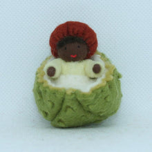 Handmade Chestnut Baby Doll by Ambrosius – Eco-Friendly Wool Felt Waldorf Toy from Eco Flower Fairies LLC