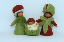 Handmade Chestnut Fairy Doll Set by Ambrosius – Eco-Friendly Wool Felt Waldorf Toy from Eco Flower Fairies LLC