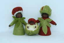 Handmade Chestnut Fairy Doll Set by Ambrosius – Eco-Friendly Wool Felt Waldorf Toy from Eco Flower Fairies LLC