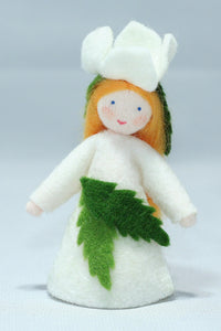 Handmade Christmas Rose Fairy Doll by Ambrosius – Eco-Friendly Wool Felt Waldorf Toy from Eco Flower Fairies LLC