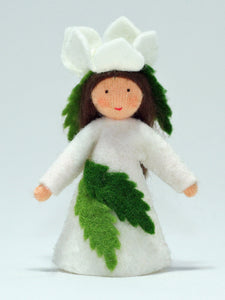 Handmade Christmas Rose Fairy Doll by Ambrosius – Eco-Friendly Wool Felt Waldorf Toy from Eco Flower Fairies LLC