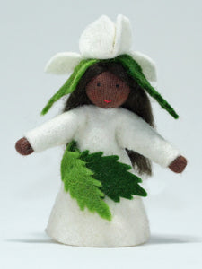 Handmade Christmas Rose Fairy Doll by Ambrosius – Eco-Friendly Wool Felt Waldorf Toy from Eco Flower Fairies LLC