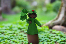 Clover Fairy Doll – 2.5” & 3" Handmade Felt Waldorf Decorations by Ambrosius