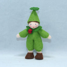 Handmade Clover Pixie Doll by Ambrosius – Eco-Friendly Wool Felt Waldorf Toy from Eco Flower Fairies LLC