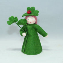 Handmade Clover Fairy Doll by Ambrosius – Eco-Friendly Wool Felt Waldorf Toy from Eco Flower Fairies LLC