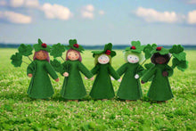 Handmade Clover Fairy Doll by Ambrosius – Eco-Friendly Wool Felt Waldorf Toy from Eco Flower Fairies LLC