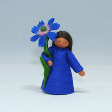 Handmade Cornflower Fairy Doll by Ambrosius – Eco-Friendly Wool Felt Waldorf Toy from Eco Flower Fairies LLC