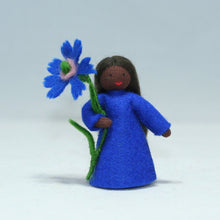 Handmade Cornflower Fairy Doll by Ambrosius – Eco-Friendly Wool Felt Waldorf Toy from Eco Flower Fairies LLC