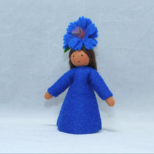 Handmade Cornflower Fairy Doll by Ambrosius – Eco-Friendly Wool Felt Waldorf Toy from Eco Flower Fairies LLC