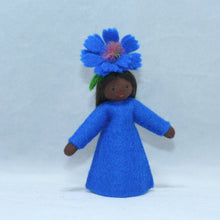Handmade Cornflower Fairy Doll by Ambrosius – Eco-Friendly Wool Felt Waldorf Toy from Eco Flower Fairies LLC