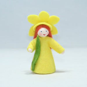 Handmade Daffodil Fairy Doll by Ambrosius – Eco-Friendly Wool Felt Waldorf Toy from Eco Flower Fairies LLC