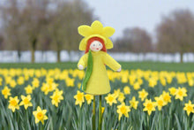 Daffodil Fairy Doll – 2.5” & 3" Handmade Felt Waldorf Decorations by Ambrosius