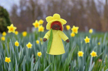 Daffodil Fairy Doll – 2.5” & 3" Handmade Felt Waldorf Decorations by Ambrosius