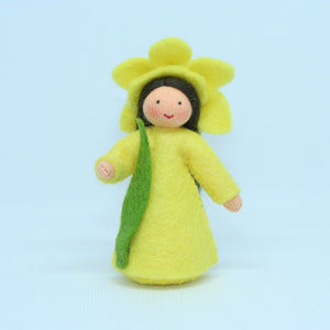 Handmade Daffodil Fairy Doll by Ambrosius – Eco-Friendly Wool Felt Waldorf Toy from Eco Flower Fairies LLC