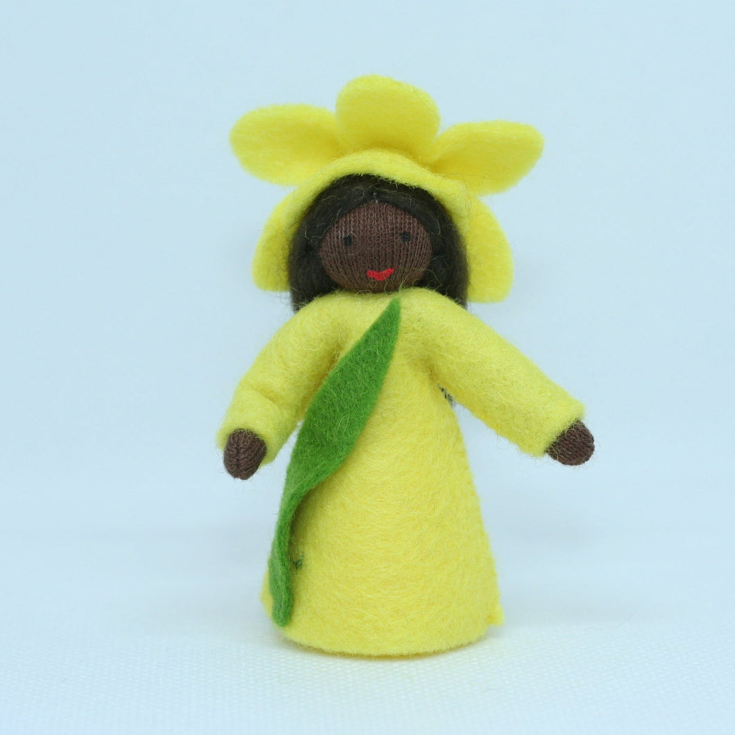Handmade Daffodil Fairy Doll by Ambrosius – Eco-Friendly Wool Felt Waldorf Toy from Eco Flower Fairies LLC