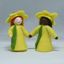 Daffodil Fairy Doll – 2.5” & 3" Handmade Felt Waldorf Decorations by Ambrosius