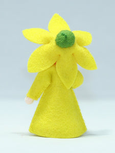Daffodil Fairy Doll – 2.5” & 3" Handmade Felt Waldorf Decorations by Ambrosius