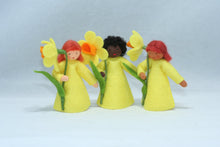 Daffodil Fairy Doll – 2.5” & 3" Handmade Felt Waldorf Decorations by Ambrosius
