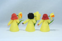 Daffodil Fairy Doll – 2.5” & 3" Handmade Felt Waldorf Decorations by Ambrosius