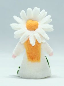 Daisy Fairy Doll – 2.5” Handmade Felt Waldorf Decoration by Ambrosius