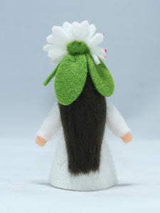 Daisy Fairy Doll – 2.5” Handmade Felt Waldorf Decoration by Ambrosius