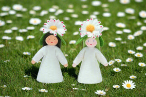 Daisy Fairy Doll – 2.5” Handmade Felt Waldorf Decoration by Ambrosius