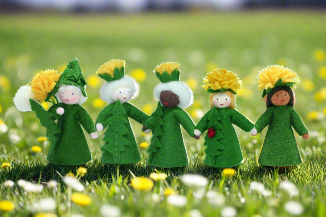 Handmade Dandelion Fairy Doll by Ambrosius – Eco-Friendly Wool Felt Waldorf Toy from Eco Flower Fairies LLC