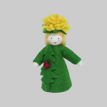 Dandelion Fairy Doll – 2.5” Handmade Felt Waldorf Decoration by Ambrosius