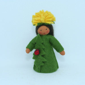 Handmade Dandelion Fairy Doll by Ambrosius – Eco-Friendly Wool Felt Waldorf Toy from Eco Flower Fairies LLC