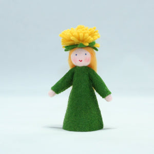 Handmade Dandelion Fairy Doll by Ambrosius – Eco-Friendly Wool Felt Waldorf Toy from Eco Flower Fairies LLC